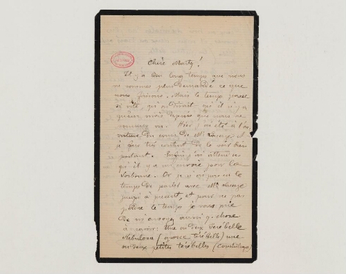 Correspondance de Charles Marty et Henri de Lacaze-Duthiers