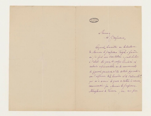 Correspondance de Wanda Szczawinska et Henri de Lacaze-Duthiers