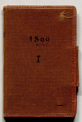 Carnet de notes de Lacaze-Duthiers - 1899, n° 1.