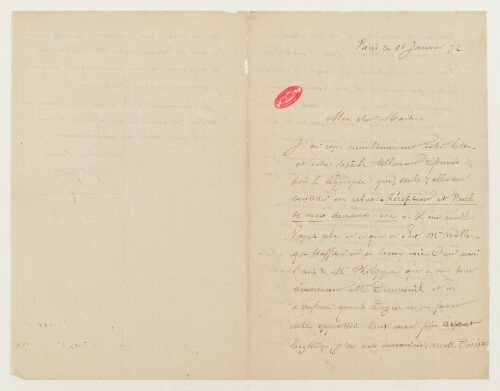 Correspondance d'Alfred Giard et Henri de Lacaze-Duthiers