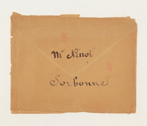 Correspondance de Henri-Paul Nénot, architecte de la Sorbonne, et Henri de Lacaze-Duthiers