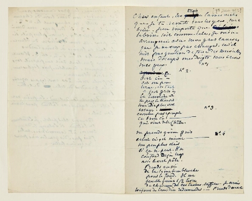 Lettre du 11 juin 1852 de George Sand à Eugène Lambert
